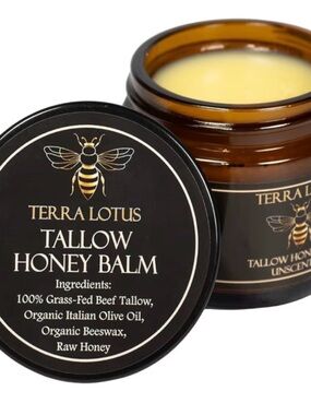 Terra Lotus Organic Tallow Honey Balm - Unscented
